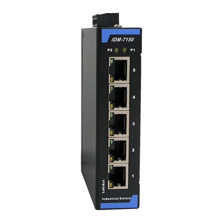 5 портов промышленный обмен мегабайтный коммутатор 12V24V POE|Детали и аксессуары для
