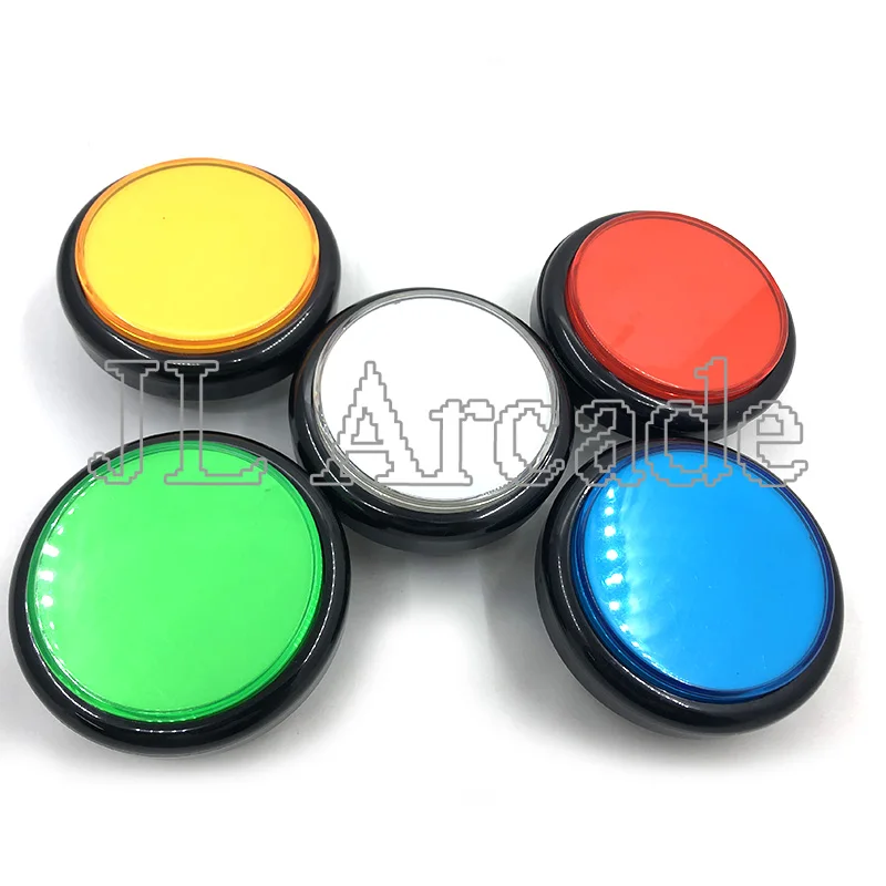 100 мм Большой Купол выпуклый Тип светодиодный подсветка кнопки для аркадной