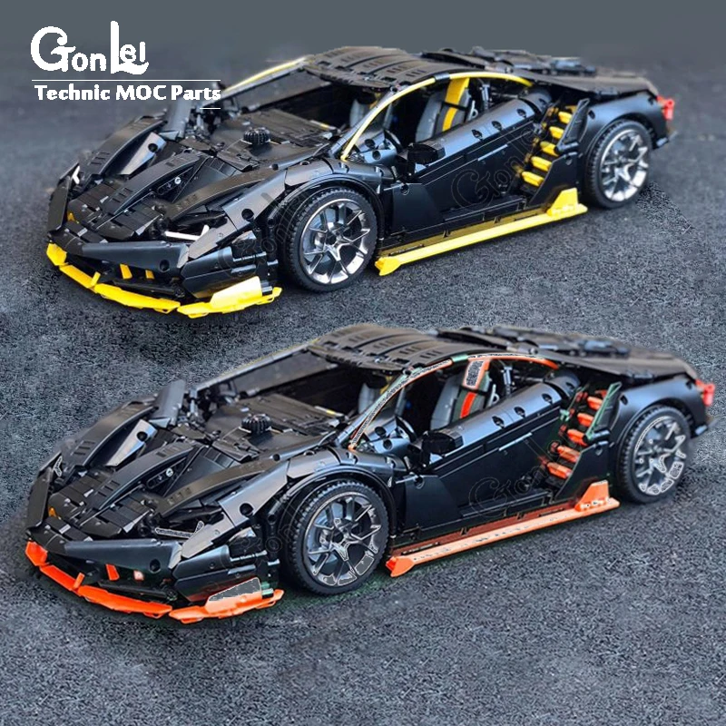 

Новые высокотехнологичные 100 год Centenario 1:8 гиперкар Супер гоночный автомобиль подходит для moc-39933 модель здания подарочные игрушечные блоки