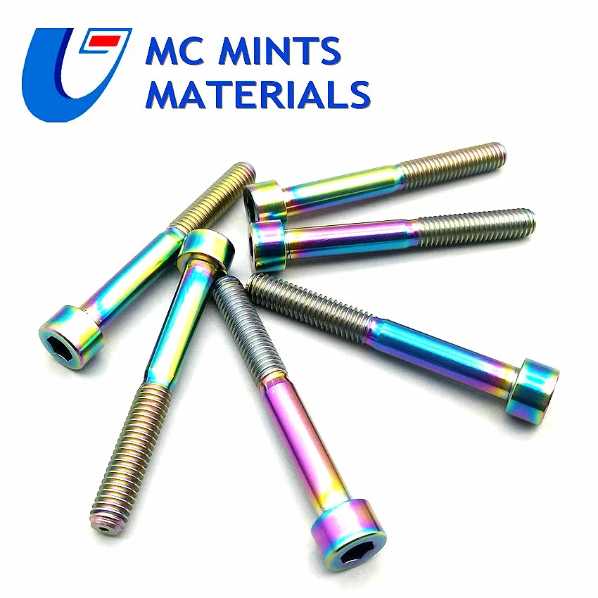 Ti болты M6 x30/40/50/60/70/80 мм крышка чаши Горный/Дорожный BikeColumn Шестигранная головка