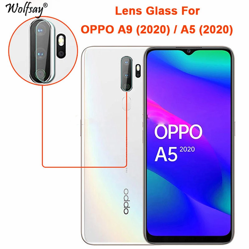 

Закаленное стекло для задней камеры OPPO A9, 2 шт., Защита экрана для OPPO A9 2020/A5 2020, полноклеевая пленка против царапин