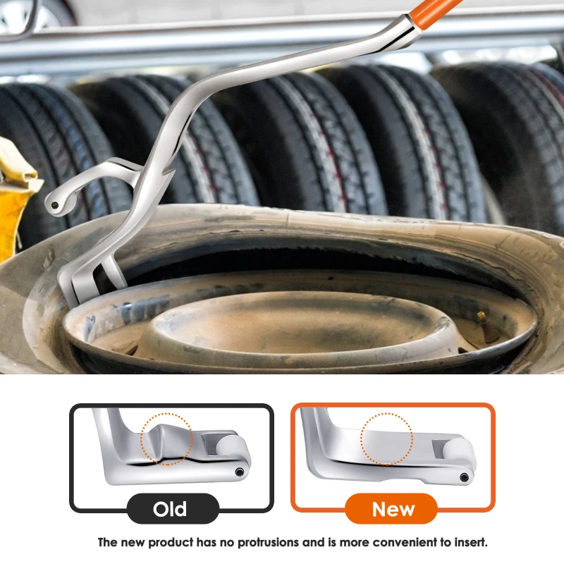 

17.5" To 24" Tire Mount Demount Tool Kit Steel Aluminum Tire Changer Manual Tubeless Truck Bead Breaker Tire Changing Orange