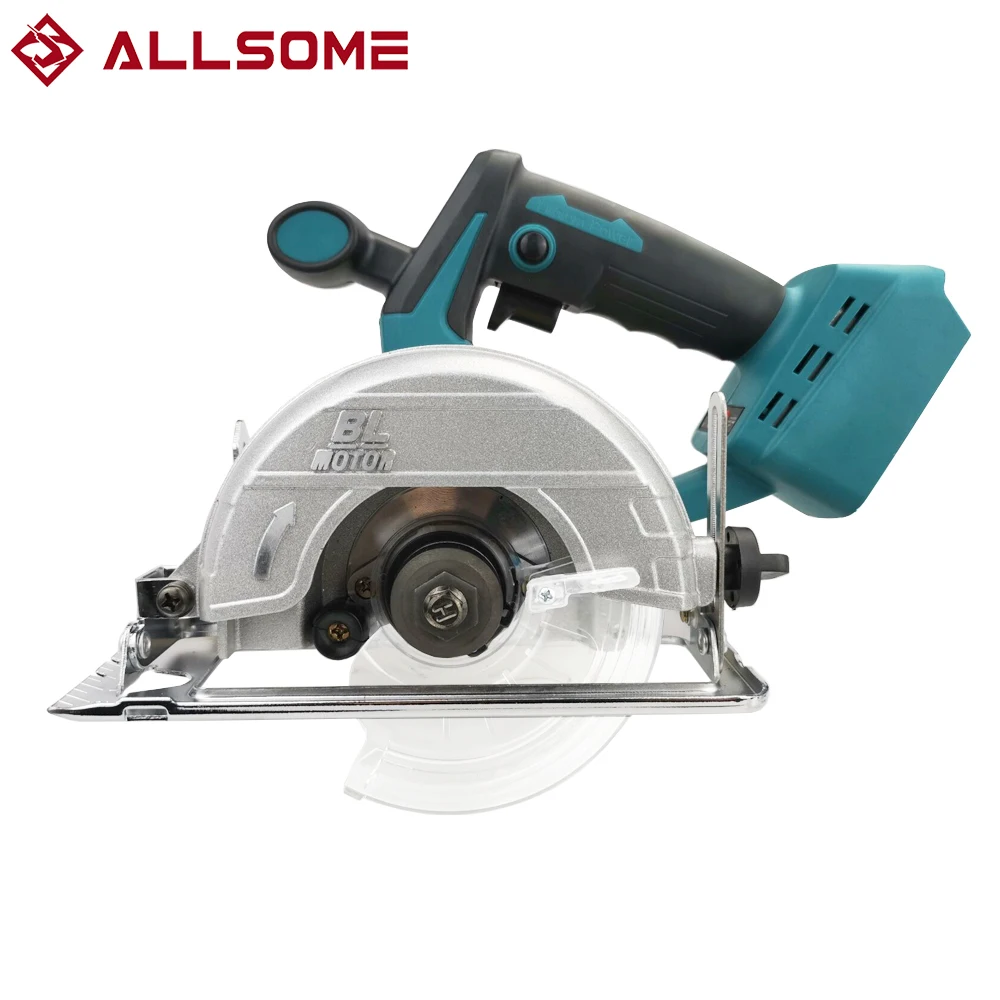 ALLSOME Electric Circular Saw 125mm Saw Blade Brushless Multi-Angle Cutting Suitable For Makita 18v Battery