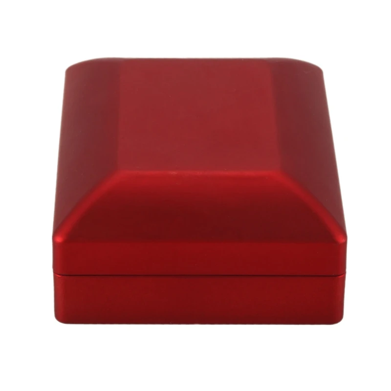 

Rings Display Box Storage Soft Velvet Tray Case Holder LED Light Ring Box Red & LED Lighted Necklace Box Rubber + Plush Pendant