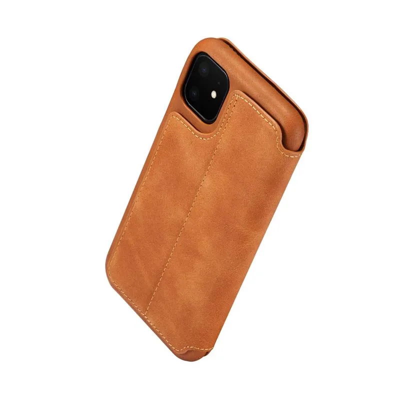 Роскошный флип кожаный чехол для iphone 11 11pro 11proMax чехол для телефона с отделением для карт, на магните стоячий кейс-держатель Fundas KS0339