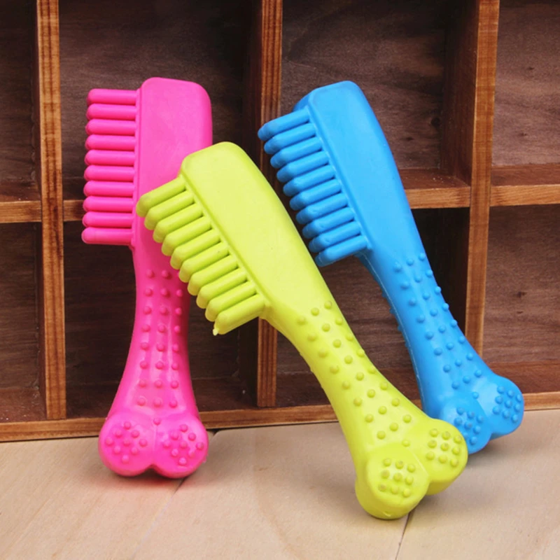 

Pet supplies tpr brush shape chew molar dog toy pet toy，Q162