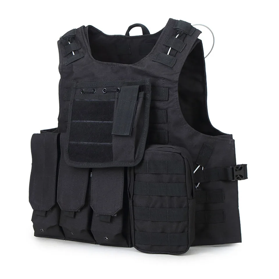 USMC Airsoft CS Military Tactical Vest Molle Combat Assault Plate Carrier Outdoor Clothing Hunting |