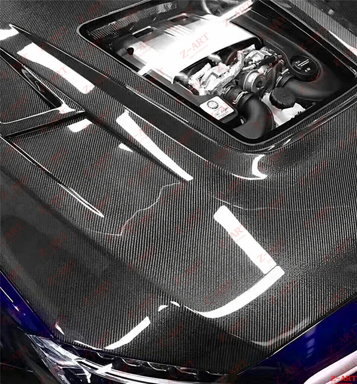 2015-2019 Z-ART углеродное волокно капота двигателя для C63 крышка W205 AMG | Автомобили и
