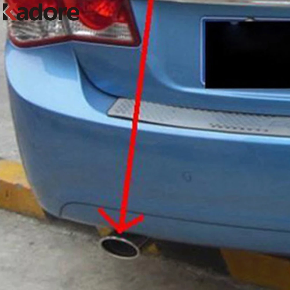 Выхлопной глушитель из нержавеющей стали для Chevrolet Cruze 2009 2010 2011 2012 2013 концевой
