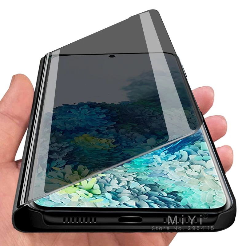 Зеркальный флип-чехол для samsung s 20 чехол galaxy s20 ultra s6 s7 edge s8 s9 s10e s10 note 10 plus 9 8