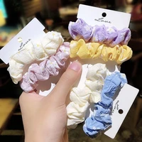 2pcsset korean fashion hot sale new items 2021 for women elastic hair ring hair jewelry dress up sweet beauty hair rope girls
