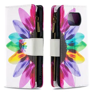 poco x3 nfc m4 pro 5g wallet case multi card zipper flip cover for xiaomi poco f3 case mi poco m3 x 3 m 4 f leather shockproof free global shipping