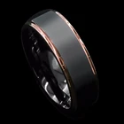 Модное мужское черное кольцо, классический матовый дизайн, кольцо из нержавеющей стали для мужчин, аксессуары, ювелирные изделия, подарок на свадьбу, годовщину, вечеринку