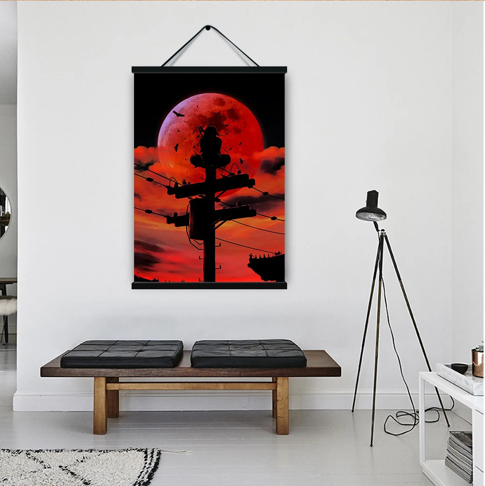 

No Frame Japanese Anime Poster Naruto Itachi Massacre HD Canvas Painting Mural Living Room Boy Bedroom Home Decoration