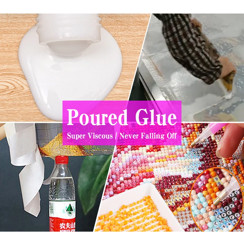 Pintura de diamante personalizada para foto, pegamento vertido, AB, punto de cruz, imagen de diamantes de imitaci&oacute;n, mosaico DIY, bordado, decoraci&oacute;n del hogar, arte-2