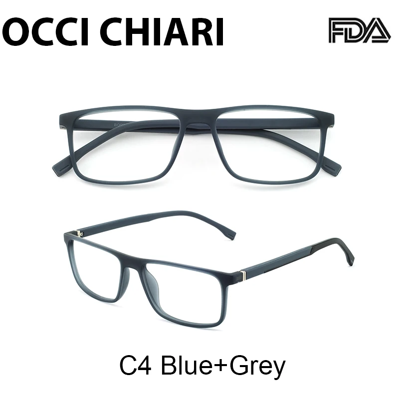 c4 blue gray Маре аззуро очки для чтения мужские TR90 анти-синий светильник классическая черная оправа ультра-светильник очки пресбиопии+ 1,0+ 1,5+ 2,0 до+ 6,0 - Цвет оправы: c4 blue gray
