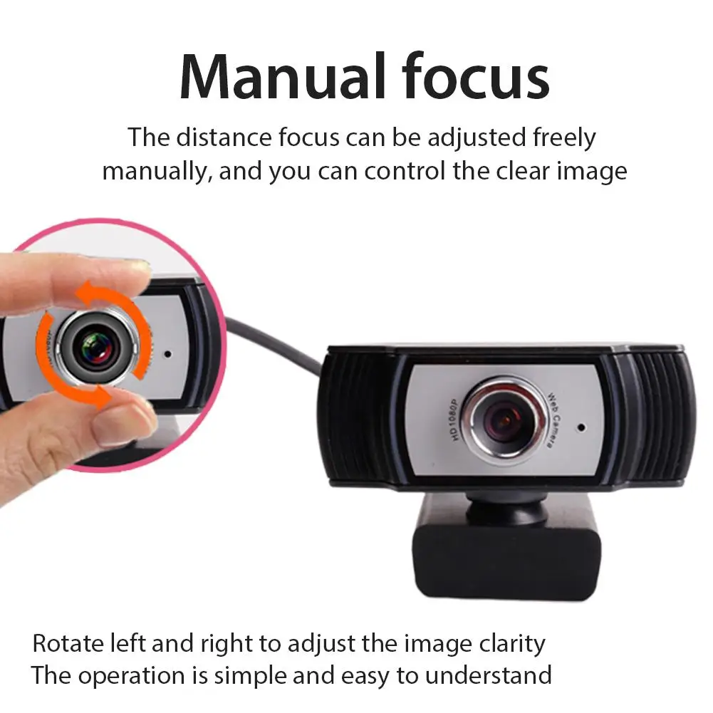 

1080P Ultra HD Webcam Video Call Camera USB 2.0 Web Camera PC With Microphone For Computer Video Live Streaming Online Teaching