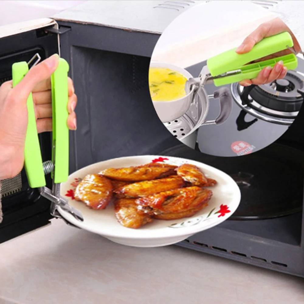 

Bowl Clip Pot Gripper Hot Plate Pan Stainless Steel Dish Clamp Kitchen Holder