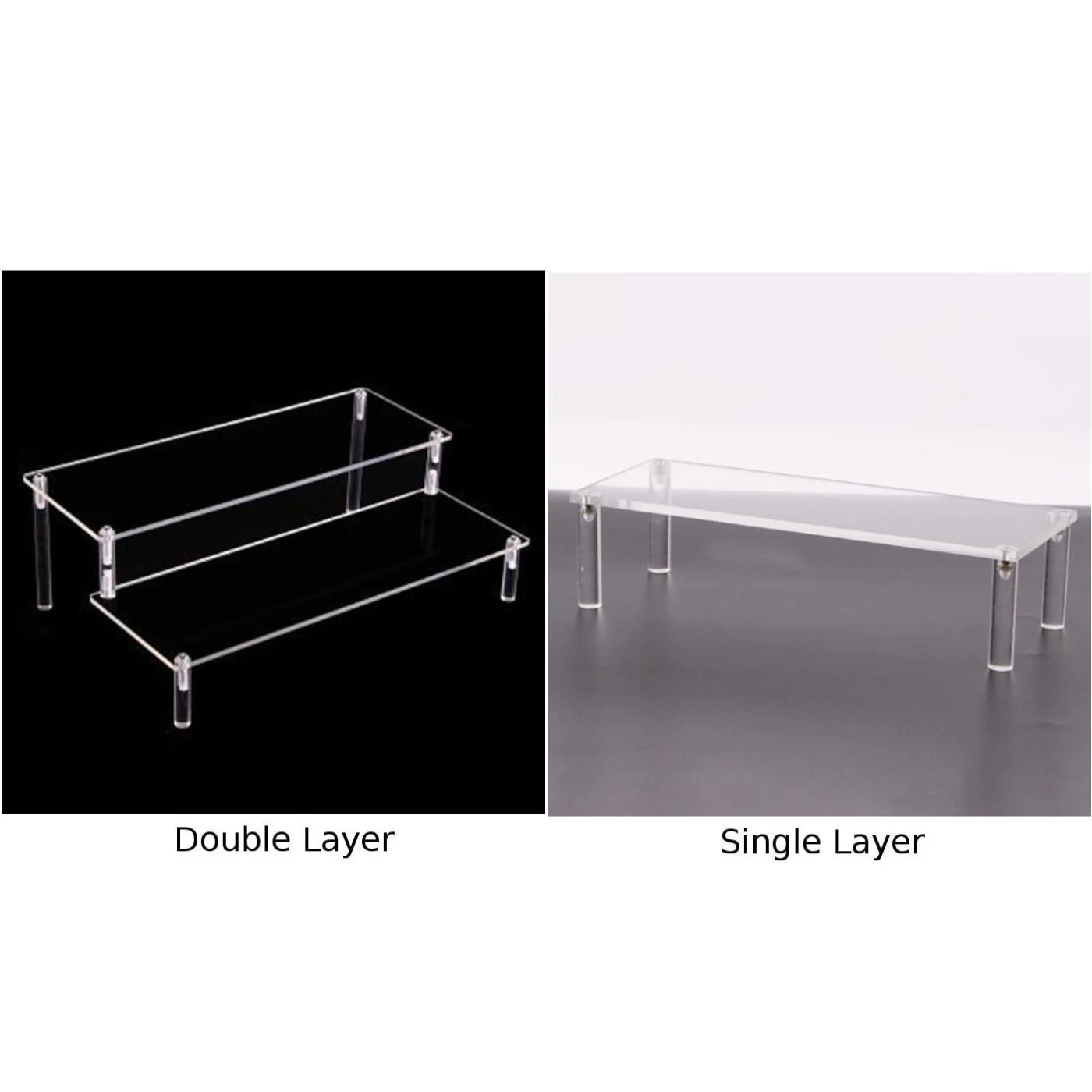 30.5*10cm Acrylic Display Stand Detachable Ladder Shelf Rack For escalera estanterías jug Toys Cosmetics Party Jewelry Organizer | Дом и сад