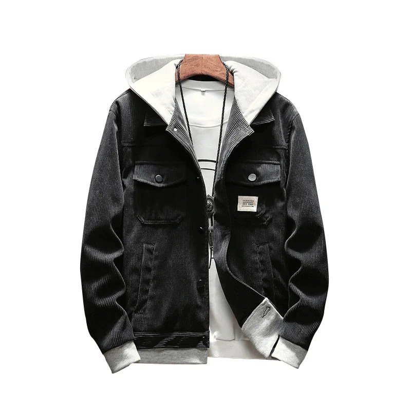 Новое поступление мужская куртка весна осень с капюшоном Повседневная