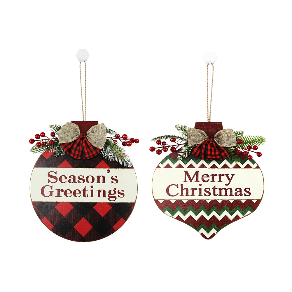 

Деревянная настенная подвеска, Рождественские Подвески, украшения для крытого стола, камина, подарки