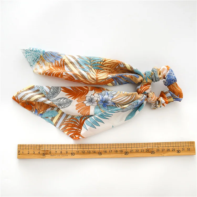 

Scrunchies Ponytail Holder Hair Bow Ties New Elastic Hair Bands Trendy Style Ribbon