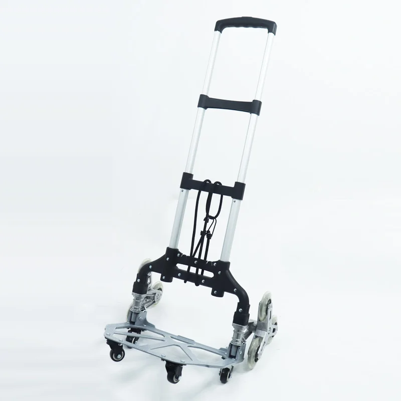 

Portable Foldable Trolley, Crystal Wheel and Rubber Wheel Can be Used to Climb Stairs, Suitable for Home, Supermarket, Office