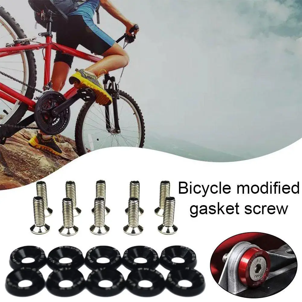 

10 шт., прочный и Светильник Универсальный винт M6 для прокладки, легко снимается и вставляется в велосипедные аксессуары