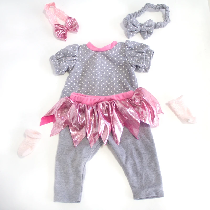 KAYDORA 16-18 дюймов милая кукла реборн принцесса одежда подходит для 40-47 см Bebe Reborn малыша красочные наряды Аксессуары Юбка - Цвет: 16-18 inch