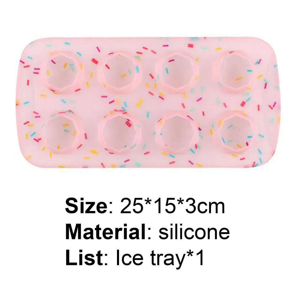 

Ice Cube Maker Eco-friendly Anti-deform Silicone Ice Candy Mold Tray for Home