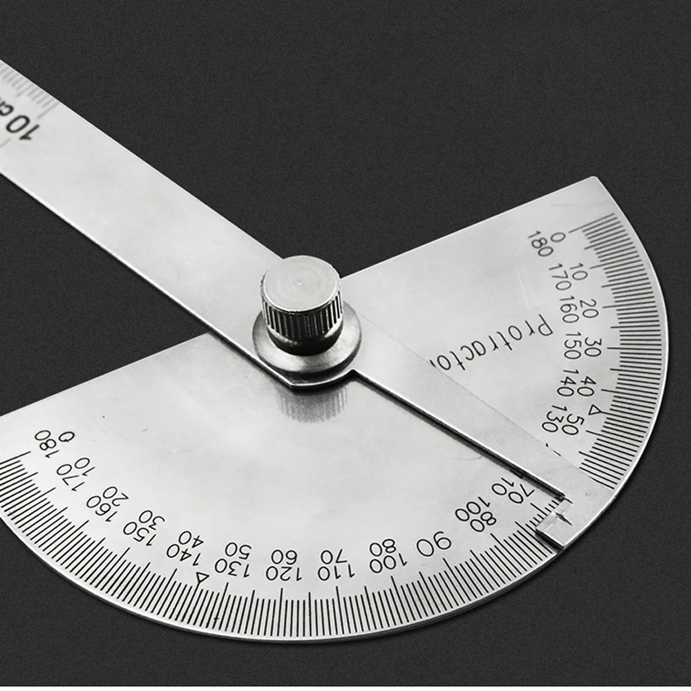 DIY Нержавеющая сталь 180 градусов транспортир Angle Finder измерительная линейка
