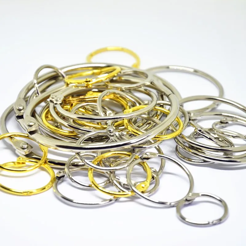 30 шт. металлическое открывающееся кольцо с пружинными воротами связывающее