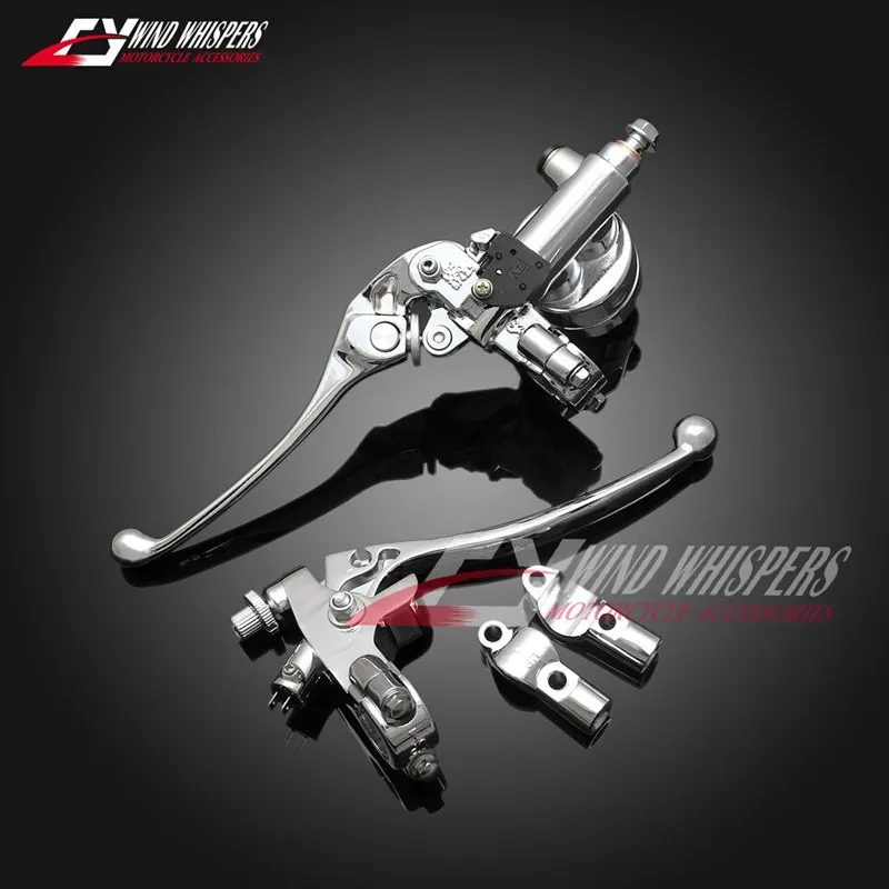 Хромированный Ретро Универсальный рычаг сцепления 7/8 &quot главный тормозной