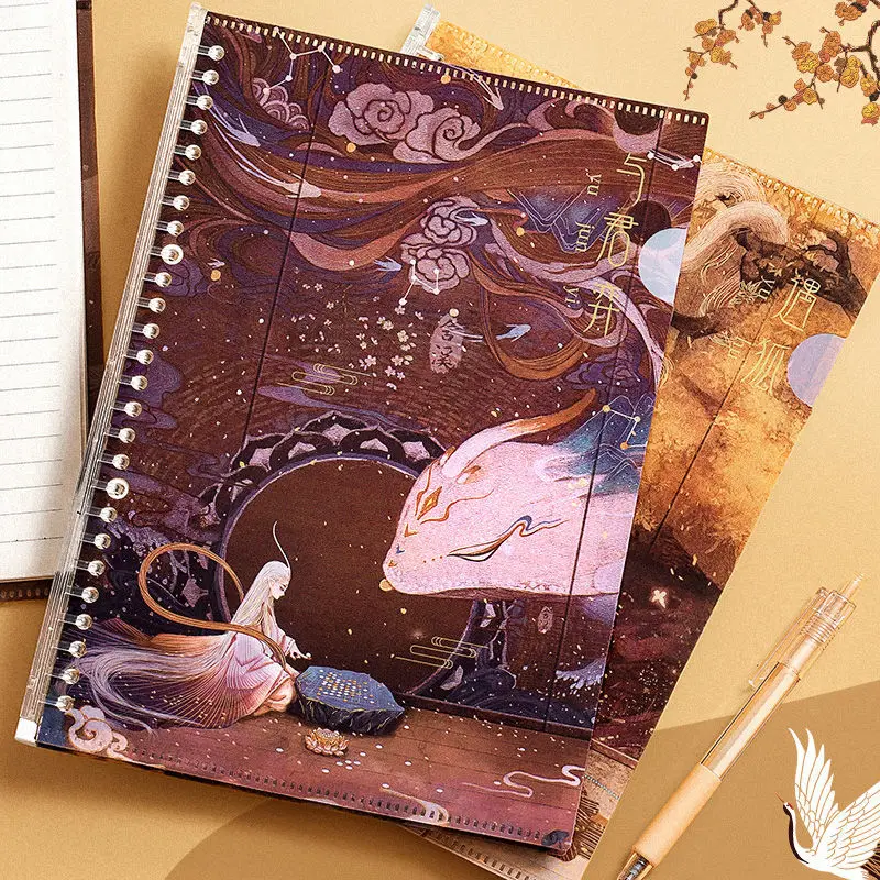 

Loose-leaf Notebook B5 Notebook Detachable Notebook Hand Account Grid Book Wrong Title Book Simple Super Thick Draft Book