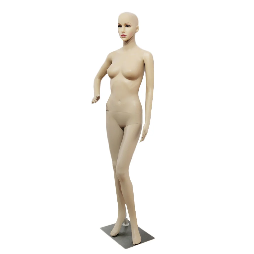 

XSL1 Female Akimbo Bent Foot Body Model Mannequin Skin Color[US-Stock]