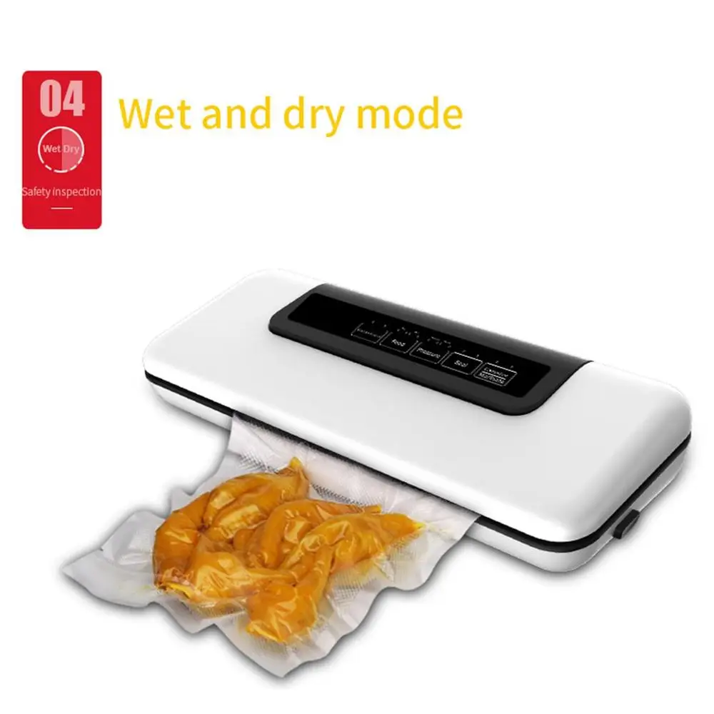 

Automatic Vacuum Sealer Packer Vacuum Air Sealing Packing Machine For Food Preservation Dry & Wet Food with Free 10pcs Bags