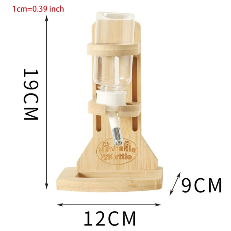 

Bamboo Hamster Drinker Water Bottle Dispenser Feeder Hanging Pet Dog Guinea Pig Squirrel Rabbit AutoDrinking Head Pipe