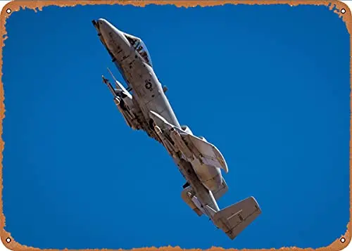 

A10 Thunderbolt 5# Metal Tin Sign Wall Decor Man Cave Military Fan Gift Home Bar Pub Decorative Military Posters 12x8 Inch