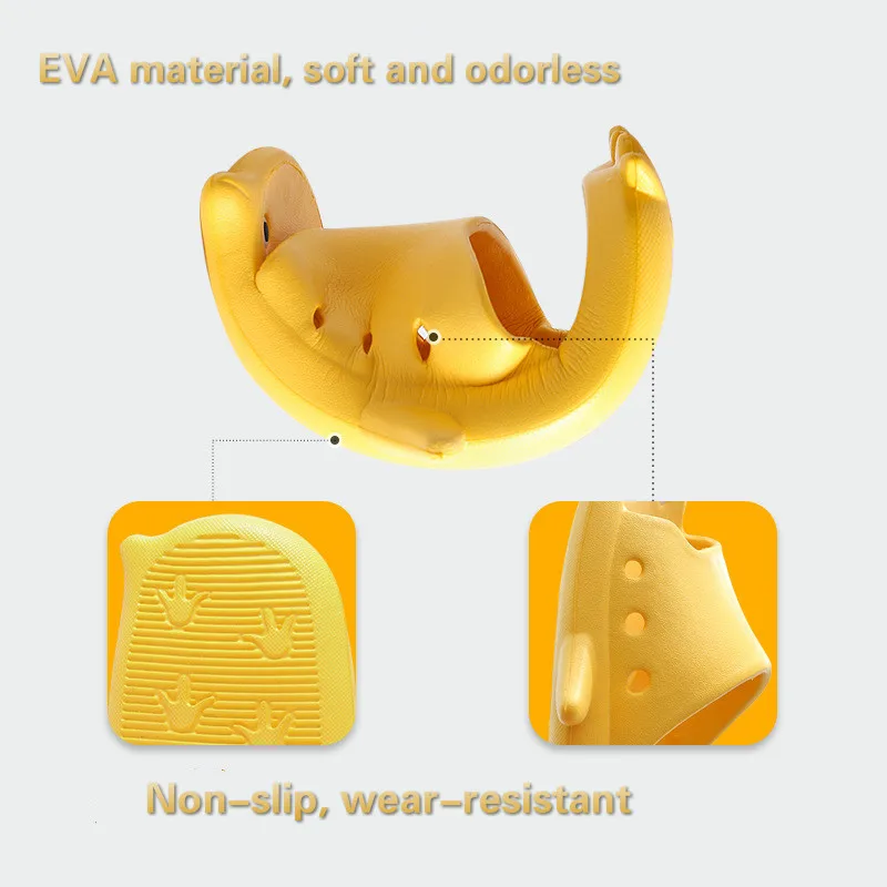 

2021 Children's Slippers Summer Kids Home Flip Flops Parent-child Sandals Slippers Cute Penguin Non-slip Bathroom Baby Slippers