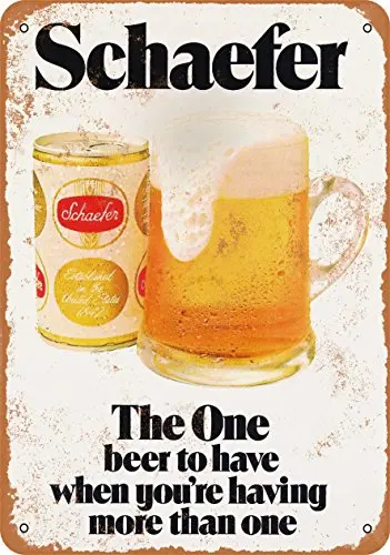 

Metal Sign - 1975 Schaefer Beer - Vintage Look