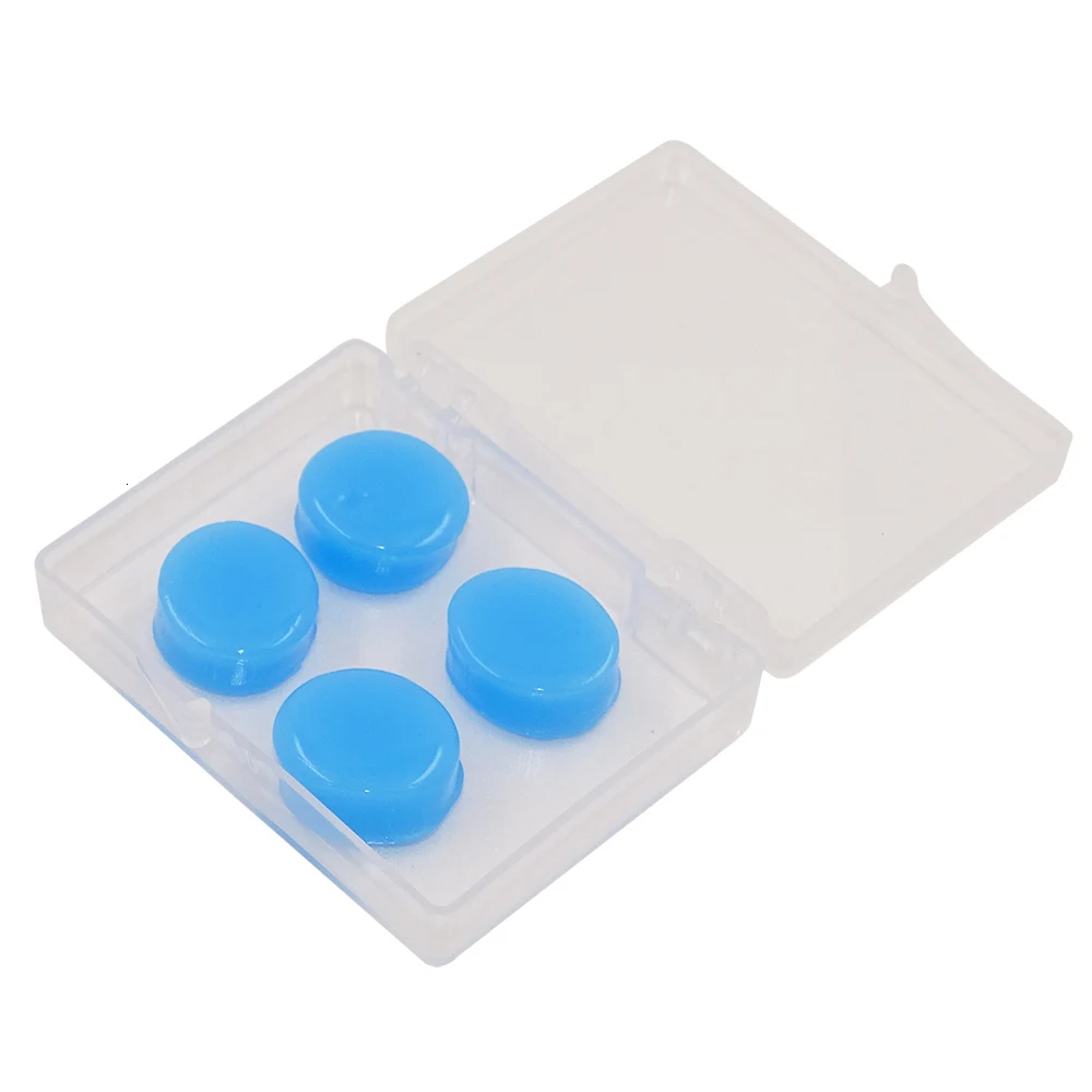 4Pieces Silicone Environmental Ear plugs Waterproof Dust-Proof Earplugs Soft Ear Plugs Diving Swimming Flying Shower Accessories