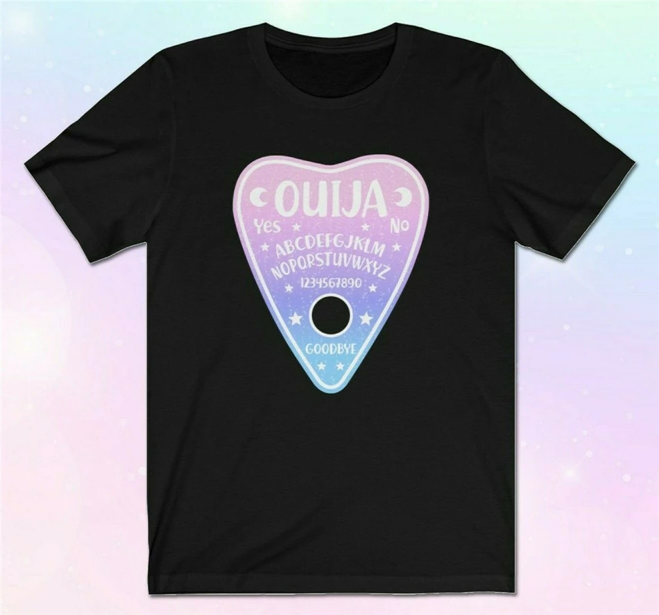 Женская футболка Ouija Planchette Witch Pastel Goth языческая оккультная готическая одежда забавная футболка| |