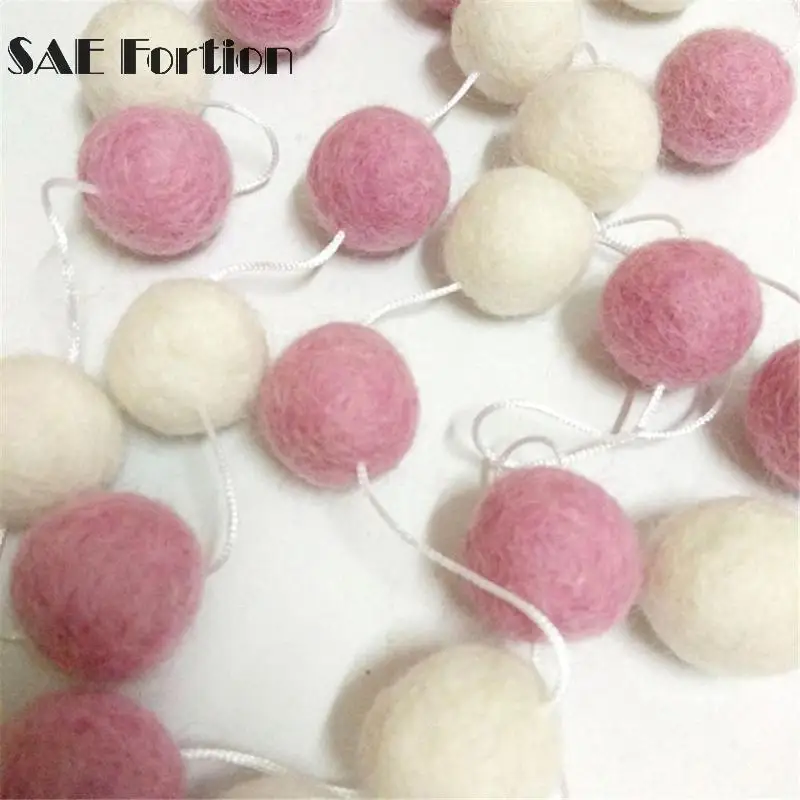 Войлочные шары детские украшения детская комната гирлянда Woll Декор VQW8827