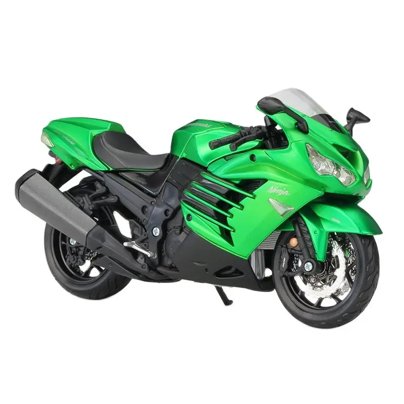 

Сборная модель мотоцикла Maisto 1:12 Kawasaki Ninja ZX 14R, коллекция игрушек, мини-мотоцикл из литого металла с пластиковыми деталями