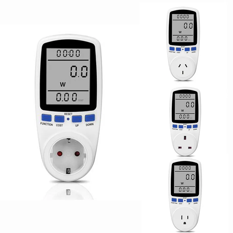 

AC Digital LCD Power Meter Power Meter Power Kwh Electric Energy Meter Measuring Socket Power Analyzer
