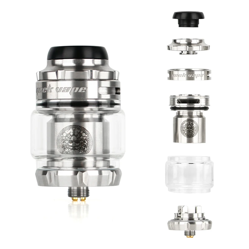 

Newest Vape Tank Geekvape Zeus X RTA Mesh Version 25mm with 4.5ml/3.5ml capacity E-cig Vape Atomizer vs Zeus X/Siren v2