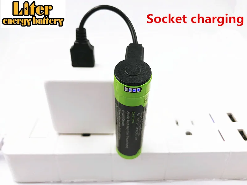 Литий-ионный перезаряжаемый аккумулятор USB 18650 3 7 в 3500 мАч подходит для MP3 / MP4