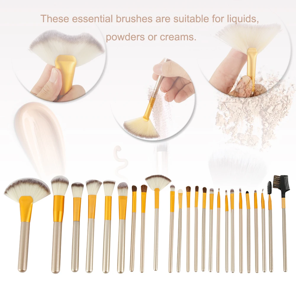 12/24 шт. Professionelle Kosmetik макияж Pinsel Werkzeuge макияж-Pinsel-набор mit рулон из искусственной PU