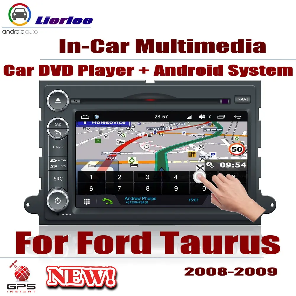 Автомагнитола DVD GPS-плеер навигация для Ford Taurus 2008-2009 Android HD-дисплей система аудио