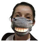 15 шт маска Тканевая ветрозащитные капри для девочек бесшовные на открытом воздухе для верховой езды быстросохнущие держать маска для лица с защитой от ветра и пыли пыле лошадь торчит язык печати